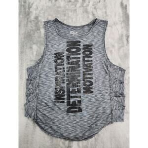 Evolution and Creation EVCR Workout Tank Size M Gray Workout Gym Cutout Sides
